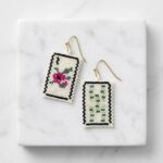 Handmade Mahjong Beaded Earrings 2