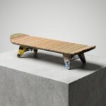 Handmade Recycled Skateboard Display Stand 4