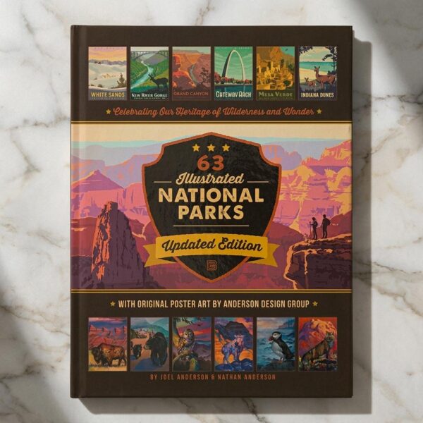 Hardcover Illustrated National Parks Guide Book