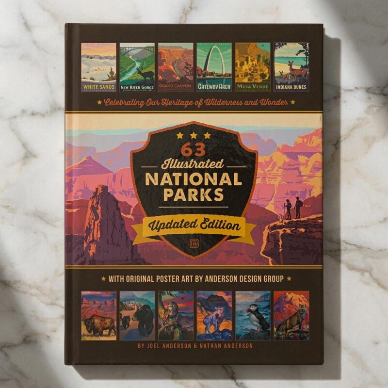 Hardcover Illustrated National Parks Guide Book