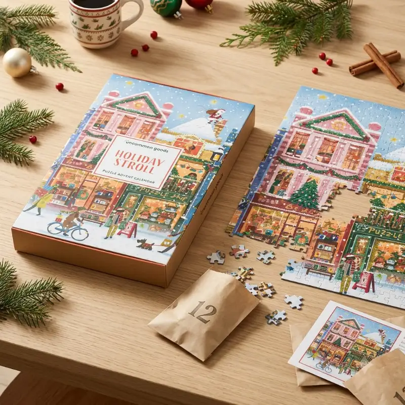 Holiday Stroll Interlocking Puzzle Advent (4) Holiday Stroll Interlocking Puzzle Advent (4)