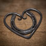 Horseshoe Heart Trivet - Hand Forged Recycled Steel 2