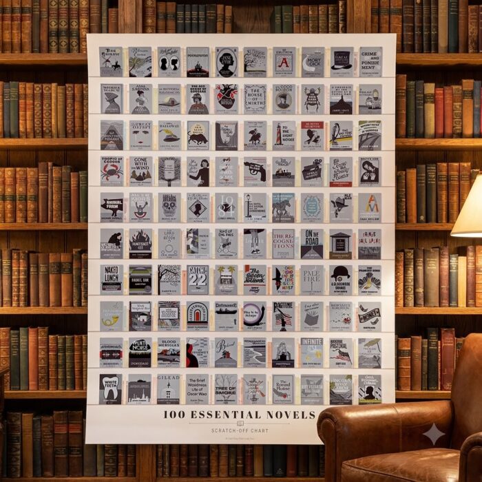 Interactive 100 Essential Novels Scratch Off Chart 1