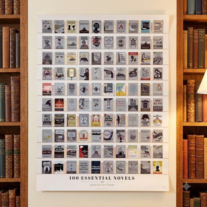 Interactive 100 Essential Novels Scratch Off Chart 2