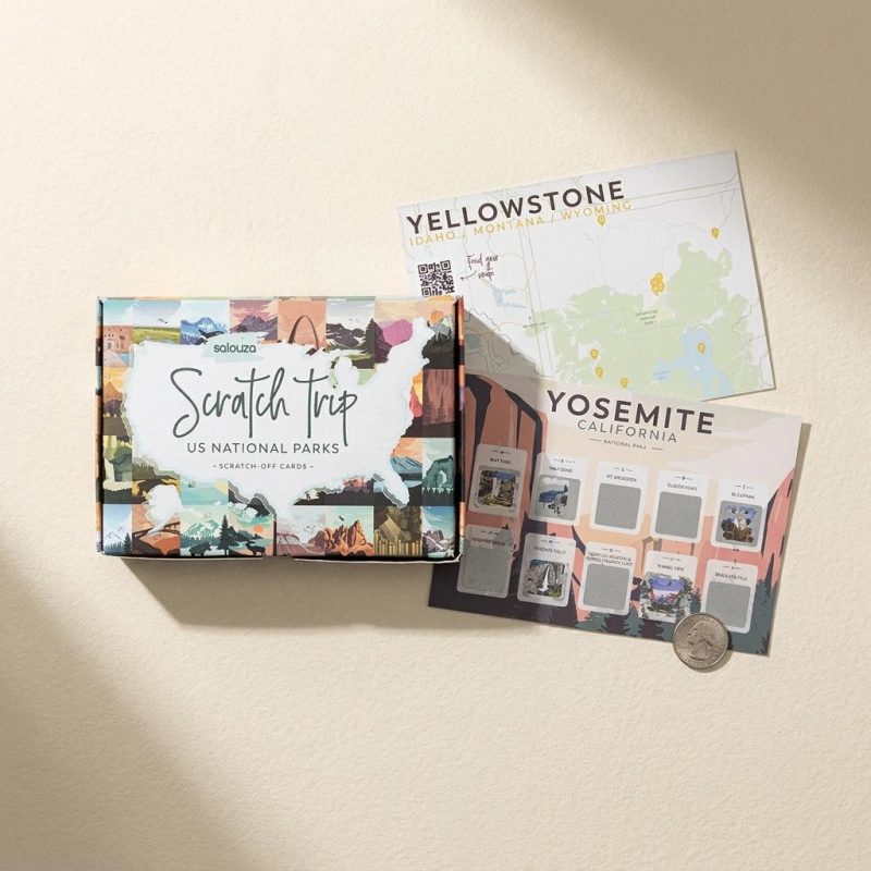 Interactive National Park Site Scratch Off Bucket List Cards
