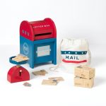Interactive Wooden Post Office Play Set
