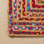 Jute & Repurposed Sari Woven Placemats - Set Of 2 1