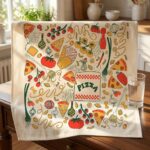 Little Italy Tea Towel - Oversized Cotton