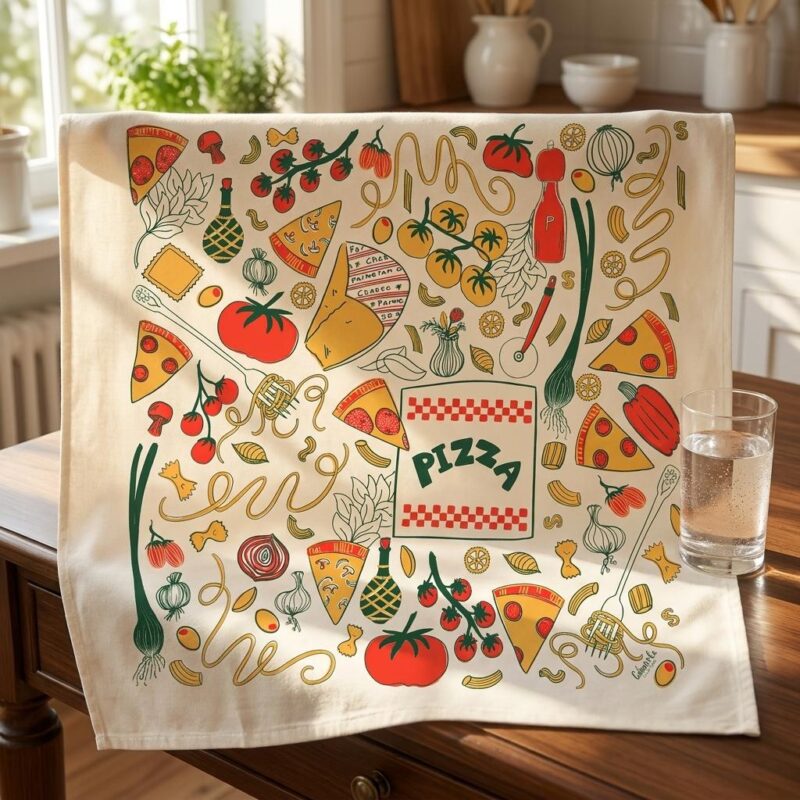 Little Italy Tea Towel - Oversized Cotton