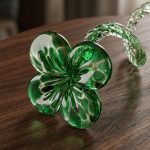 Luminous Glass Good Luck Clover 1