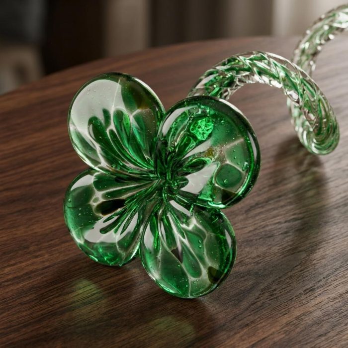 Luminous Glass Good Luck Clover 1