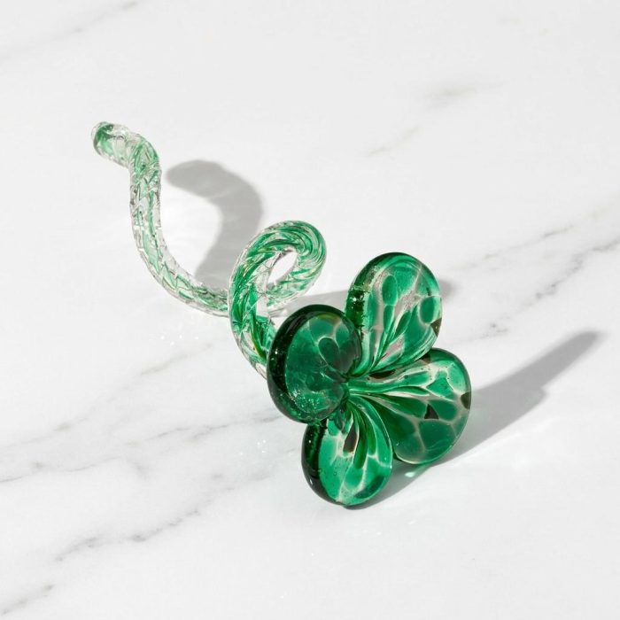 Luminous Glass Good Luck Clover 2