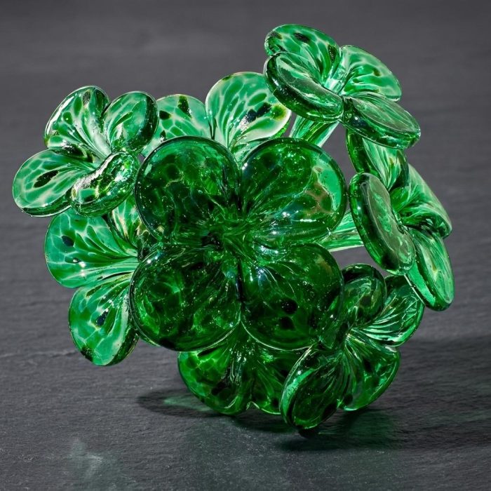 Luminous Glass Good Luck Clover 3