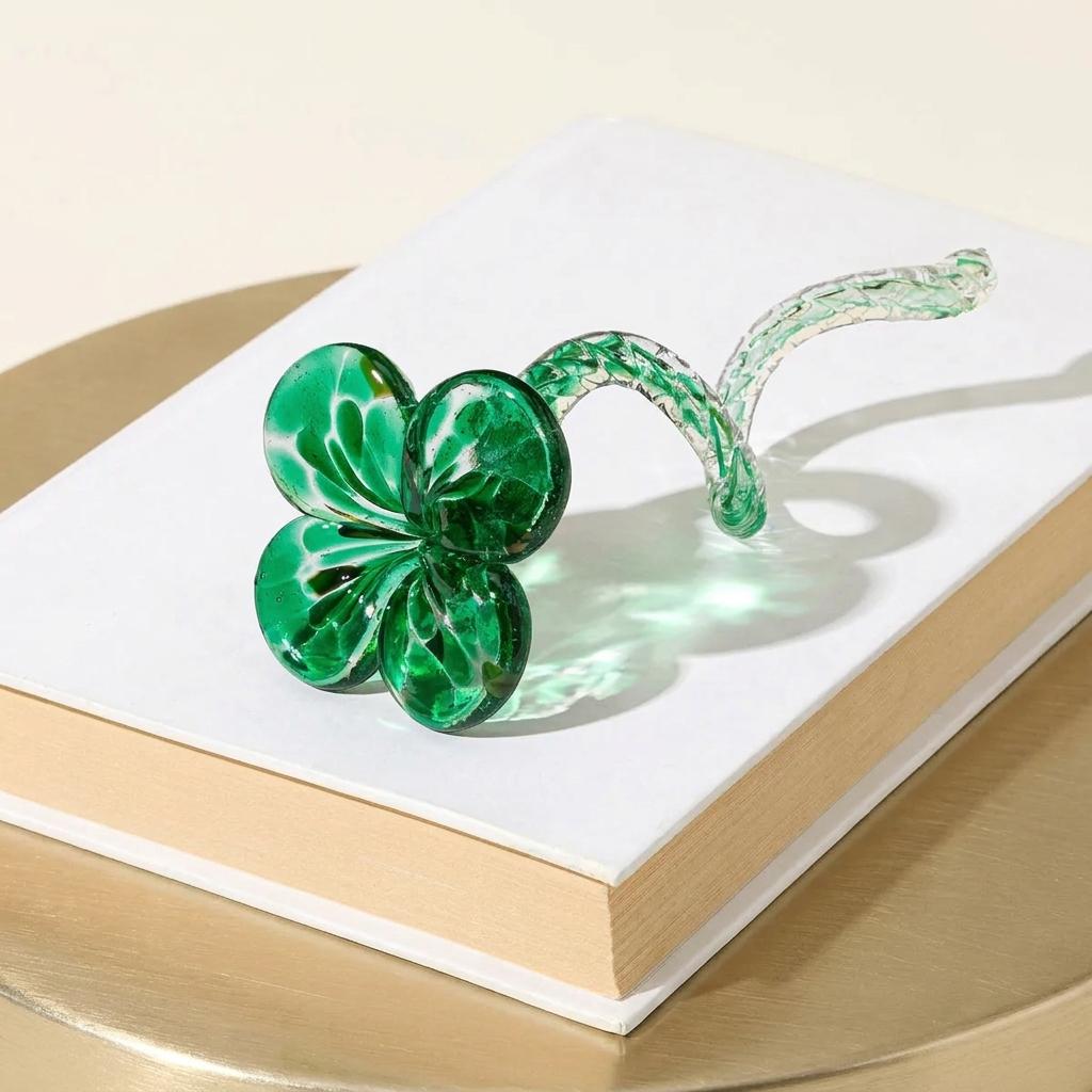 Luminous Glass Good Luck Clover Luminous Glass Good Luck Clover