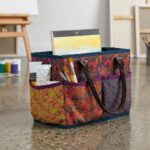 Multi-pocket Floral Utility Tote 1