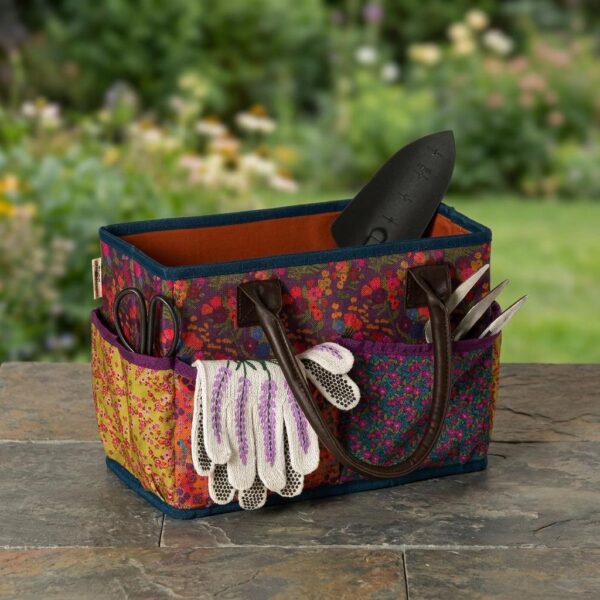 Multi-pocket Floral Utility Tote