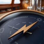 Nautical Weather Changing Barometer Clock 1