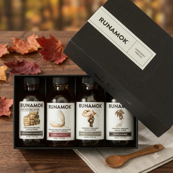 Organic Vermont Maple Syrup Sampler Gift Set (2)