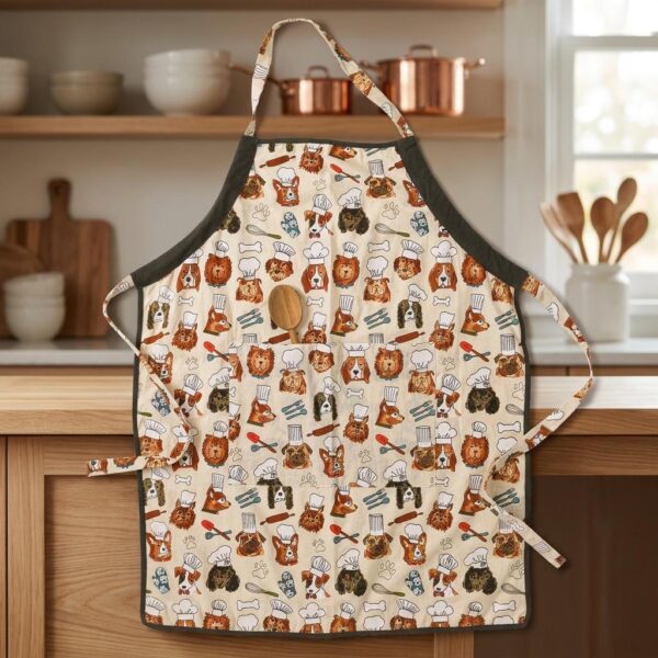Patisserie Pup Apron - 100% Cotton