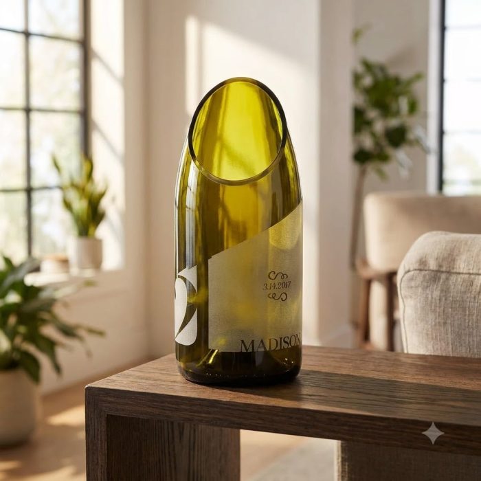 Personalized Champagne Milestone Vase 1
