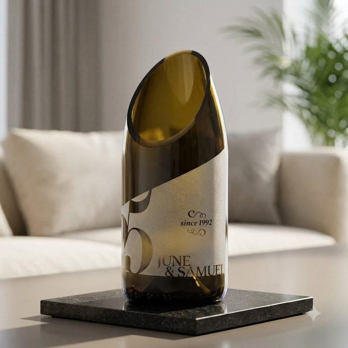 Personalized Champagne Milestone Vase 2