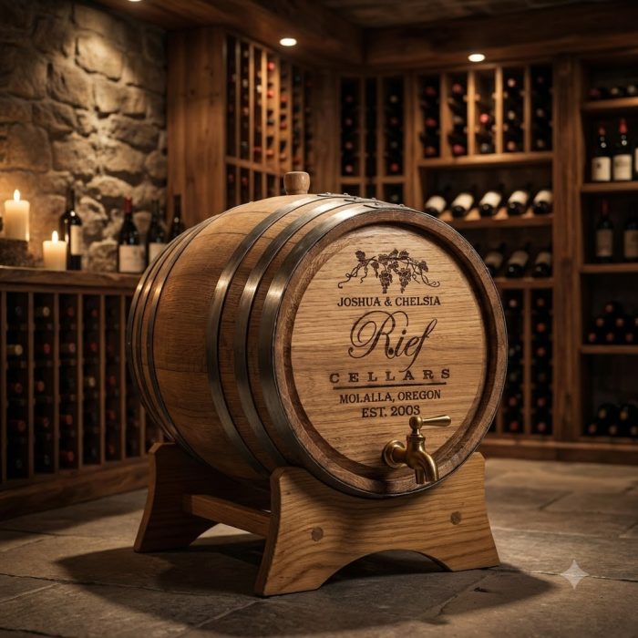Personalized Wine Barrel