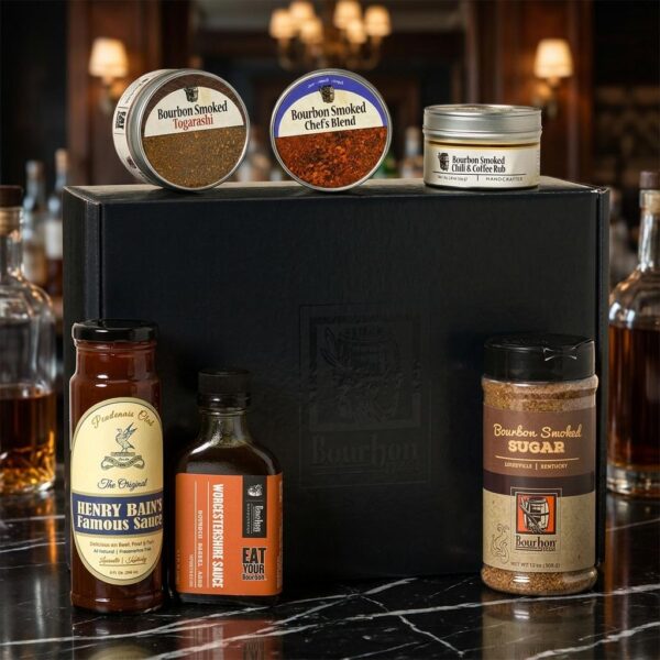 Premium Bourbon Grilling Gift Box