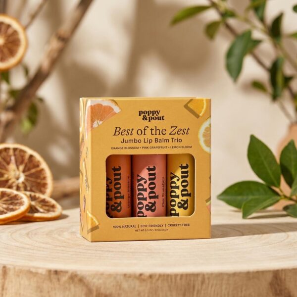 Premium Citrus Lip Balm Trio