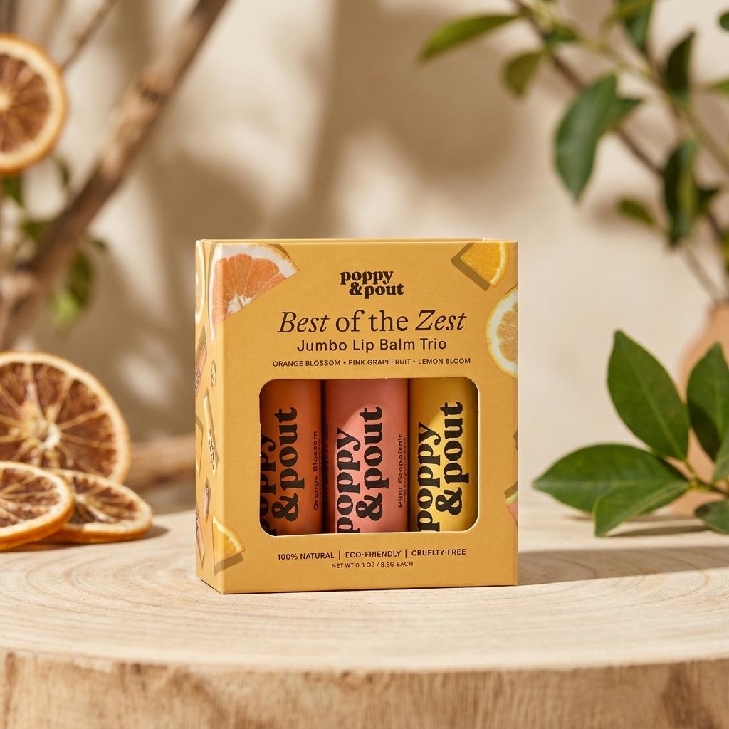 Premium Citrus Lip Balm Trio Premium Citrus Lip Balm Trio