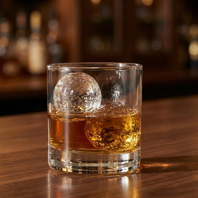 Premium Golf Ball Whiskey Chillers