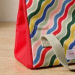 Rainbow Waves Lunch Bag - Water-resistant Recycled Fabric 2