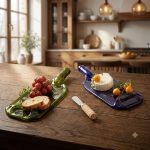 Recycled Wine Bottle Platter With Spreader 1
