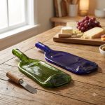 Recycled Wine Bottle Platter With Spreader