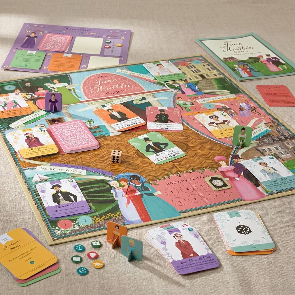 Regency-era The World Of Jane Austen Board Game Regency-era The World Of Jane Austen Board Game