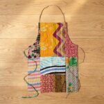 Repurposed Sari Patchwork Apron - Upcycled Cotton