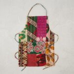 Repurposed Sari Patchwork Apron - Upcycled Cotton 2