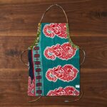 Repurposed Sari Patchwork Apron - Upcycled Cotton 3