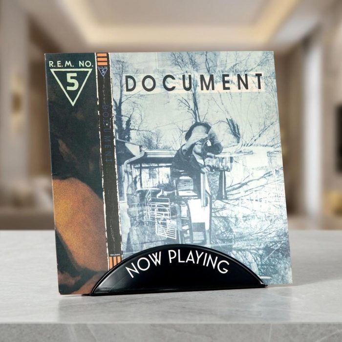 Retro Upcycled Vinyl Album Cover Display 1