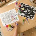 Reusable On-the-go Coloring Mat