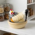Rustic Mother Hen Ceramic Storage Jar 1
