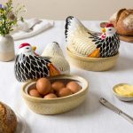 Rustic Mother Hen Ceramic Storage Jar