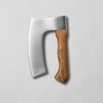 Rustic Stainless Steel Pizza Axe 3