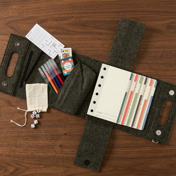 Screen-free Play Anywhere Portable Paper Games Set