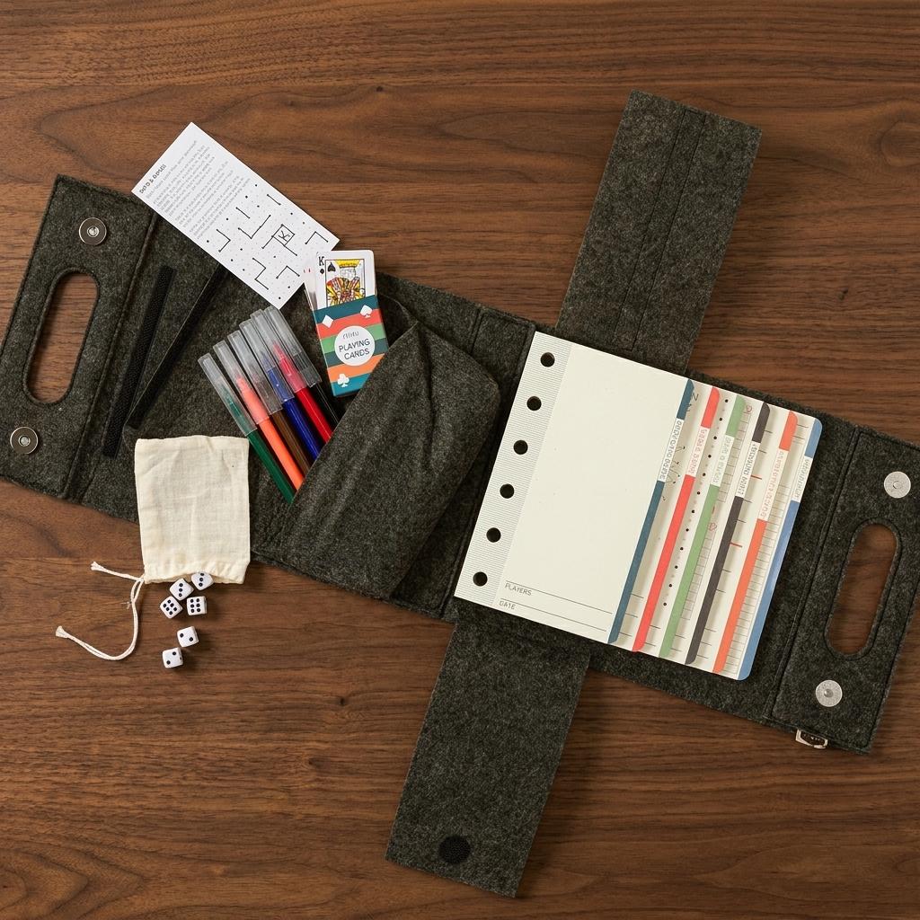 Screen-free Play Anywhere Portable Paper Games Set Screen-free Play Anywhere Portable Paper Games Set