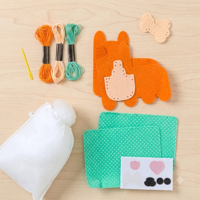 Sew Your Own Mini Corgi & Kitty Pocket Pets 1