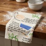 Sourdough Recipe Dish Towel - 100% Cotton Screen-printed 2