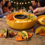 Spin & Serve Taco Party Set With Electric Warming Bowl