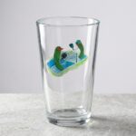 Sporty Pickles Playing Pickleball Pint Glass Set 1