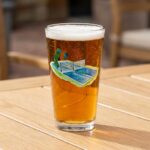 Sporty Pickles Playing Pickleball Pint Glass Set 2