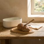 Store & Serve 4-in-1 Bread Box With Bamboo Cutting Board (2)